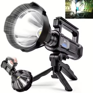 New High Power <b>Flashlight</b> LED Portable Mountable Bracket Handheld Searchlight USB Rechargeable Spotlight Waterproof <b>Torch</b> Light - Product Image 1