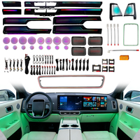 Kit d'éclairage d'ambiance LED dynamique à commande centrale pour Li Auto L8 6V 10W, couleur fantôme en option, ensemble de garnitures de plaque de cache audio