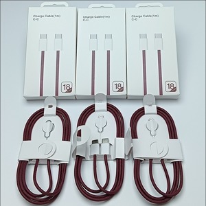 สายชาร์จเร็วแบบถักไนลอน 1M USB‑C ถึง USB‑C PD สำหรับไอโฟน 15‑18,สายชาร์จซิงค์ข้อมูลประเภท‑C - Product Image 3
