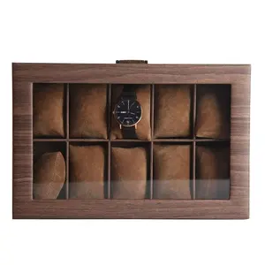 Gift Packing 12 Slots Watch Box custom wholesale watchWooden Case