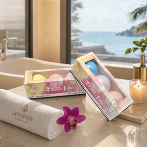 Achetez des bombes de bain personnalisées avec logo, bombes de bain en gros, coffret cadeau de <span class=keywords><strong>sel</strong></span> premium pour les programmes de retraite spa dans le désert - Product Image 3