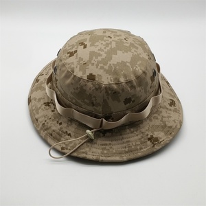 Cotone di estate Cappello A Tesa Larga di Occhielli In Metallo Pescatore Camo Cappello Della Benna Con La Stringa - Product Image 2