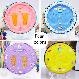 Kit d'empreintes de mains et de pieds de bébé en argile souple, tampon encreur pour empreintes parent-enfant, jouets pour enfants - Grande Vente - Product Image 2
