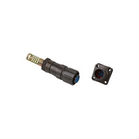 Connecteur fileté en laiton plaqué argent étanche IP67/IP68/IP69 série Q/Fq 9 broches mâle femelle petit amplificateur circulaire 4/9/26 broches