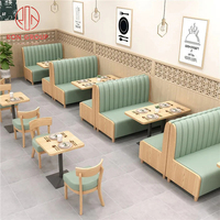 Table de siège de banquette de canapé en cuir carré moderne pour café commercial restaurant conception durable meubles d'hôtel de la Chine