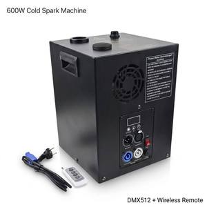 600W Koude Vonkenmachine DMX Draadloos 2-5M Vuurwerkfontein voor Bruiloftpodium - Product Image 1