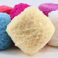 Bahan Rajut Coral Fleece PU Campuran Benang Buatan Tangan DIY untuk Merajut, Merenda Syal, Selimut, Tikar, Boneka Anak, Grosir, Lembut