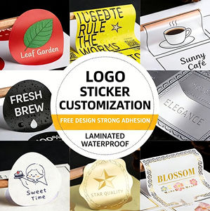 ملصقات دائرية شفافة مقاومة للماء مخصصة مع رمز الاستجابة السريعة والشعار للمشروبات والوجبات الخفيفة - ملصقات مقصوصة - Product Image 3