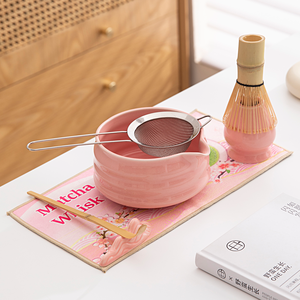 Alta qualità 5 o 7 pezzi eco-friendly ciotola da tè ceramica Set Matcha ciotola con frusta per tè in scatola di <span class=keywords><strong>colore</strong></span> - Product Image 2