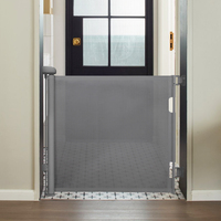 Barrière de sécurité rétractable pour bébé, ensemble pour escaliers, portes, couloirs, cuisine, porte, filet de sécurité multifonction pour enfants et animaux domestiques, ABS/PVC