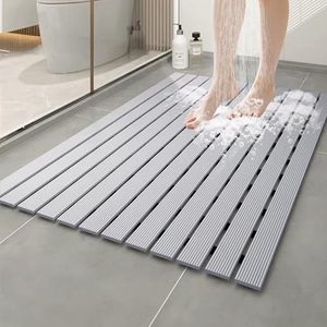 Chống vi khuẩn PVC Non-Slip với lỗ thoát nước vòi hoa sen tầng Mat cuttable nhanh chóng làm khô footmat cho phòng tắm hoặc bồn tắm - Product Image 1