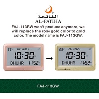 Horloge de table de bureau AZAN mosquée islamique multifonction numérique pour la prière musulmane mondiale de l'heure de la ville vente en gros