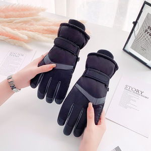 Gants de ski d'hiver pour hommes, doublure en coton épais, écran tactile, pour le ski, le cyclisme et les déplacements - Product Image 3