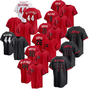 Maillots de baseball pour hommes 2026 Cincinnati City Connect – 44 Elly De <span class=keywords><strong>La</strong></span> <span class=keywords><strong>Cruz</strong></span>, 30 Griffey Jr., 27 Stewart – Maillot de baseball américain brodé - Product Image 1