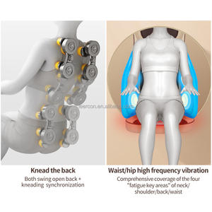 Coussin <span class=keywords><strong>de</strong></span> <span class=keywords><strong>massage</strong></span> électrique pour <span class=keywords><strong>siège</strong></span> <span class=keywords><strong>de</strong></span> voiture Leercon avec airbags pour les fesses, vibrations, <span class=keywords><strong>massage</strong></span> des hanches, coussin cervical lombaire - Product Image 4