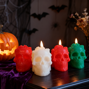 Il cranio di Halloween ha portato <span class=keywords><strong>la</strong></span> cera di paraffina a candela personalizzata 2 pezzi di luce tremolante senza fiamma <span class=keywords><strong>per</strong></span> <span class=keywords><strong>la</strong></span> luce spettrale <span class=keywords><strong>per</strong></span> <span class=keywords><strong>la</strong></span> <span class=keywords><strong>casa</strong></span> di festa infestata <span class=keywords><strong>casa</strong></span> Eco decorazione - Product Image 1