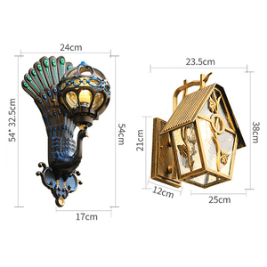 <span class=keywords><strong>Applique</strong></span> murale extérieure LED en aluminium et verre, étanche/IP65, pour jardin, villa et balcon – Fournisseur de lampes murales extérieures - Product Image 5