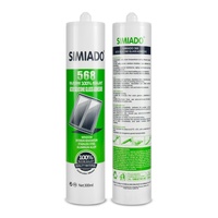 Scellant silicone acétique transparent 568, écologique, résistant à la moisissure, imperméable, haute adhérence, colle pour verre, pour portes en alliage d'aluminium