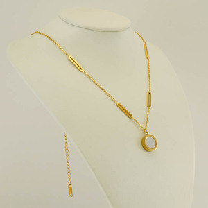 Zogxin Letter Necklace 18K Gold Geometric Asymmetrical Chain For Women Fashion Jewelry Gift - Product Image 3