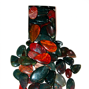 Heliotrope Cabochons || Blood Jasper || Oval Pear <b>Round</b> <b>Cushion</b> Square || Loose Bloodstone || Natural Gemstone - Product Image 1