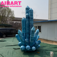 Colonnes de glace gonflables décoratives sur le thème de la glace et de la neige