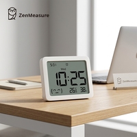 Jam Alarm Digital Pintar ZenMeasure untuk Asrama Mahasiswa dengan Pengukur Suhu dan Kelembapan Ruangan yang Akurat