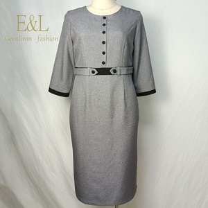 Elegant <b>Italian</b> One-Piece Office Dress Ladies <b>Clothes</b> Geenlinm Fashion Women Dress - Product Image 3
