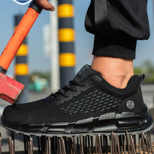 Breathable <b>Comfortable</b> 10kv Insulation Black Security Functional <b>Work</b> Safety <b>Shoes</b> Anti Smashing <b>Shoes</b> - Product Image 2