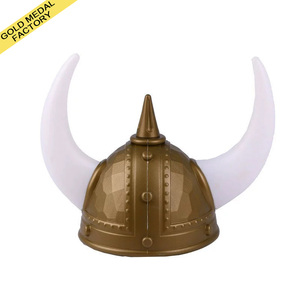 Cappello con Corna LED Medievale Vichingo in Vendita, Accessorio in Plastica per Capodanno, San Valentino, Feste, Cosplay, Costume, Cappellino per Spettacoli - Product Image 1