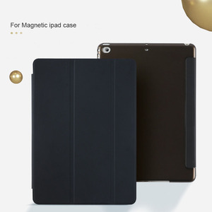 Étui à triple pliage pour <span class=keywords><strong>iPad</strong></span> Air 2 et <span class=keywords><strong>iPad</strong></span> 5e/6e génération 9,7 pouces, housse de protection en PU + PC avec support - Product Image 1