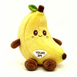 Lindos juguetes de peluche de frutas y verduras, animales de peluche suaves para niños de 0 a 24 meses, unisex, regalo para aliviar el estrés - Product Image 1