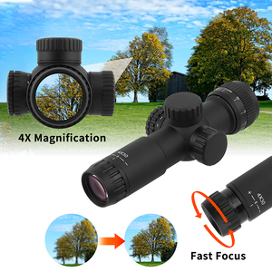 Lunette de visée FOCUHUNTER 4x30 de précision, parallaxe avant réglable, en aluminium 6061-T6, 1200G, antichoc, étanche IP67, multi-revêtements - Product Image 4