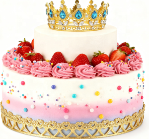 Decoraciones para Pasteles Más Vendidas, <span class=keywords><strong>Accesorios</strong></span> para Ramos, Corona Barroca Mini Brillante, Accesorio para el Cabello de Niña, Corona para el Día de la Madre - Product Image 5