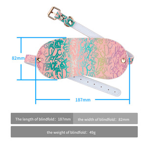 Strumenti di Allenamento <span class=keywords><strong>Sensuale</strong></span> per Adulti, Vibratore, Giocattolo Sessuale per Uomo e Donna, Maschera per Occhi in Pelle PU Impermeabile IPX7 Ricaricabile USB - Product Image 5