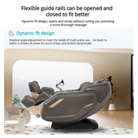 Fauteuil de massage électrique à double moteur 4D Thai Stretch Shiatsu zéro gravité pour le corps entier avec massage des jambes séparées