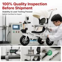 Tricycle robuste pour enfants, tricycle à 3 roues pour enfants, cadre en acier renforcé, capacité de charge élevée, durable pour les tout-petits de 2 à 5 ans