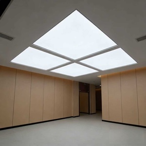 <span class=keywords><strong>Boîte</strong></span> à lumière LED encastrée suspendue décorative personnalisée en tissu doux blanc sans cadre en aluminium rectangulaire, directement de l'usine - Product Image 2