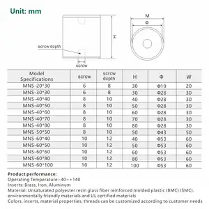 Isolator MNS Low Voltage Standoff Insulators Epoxy Resin BMC/DMC Isolator Epoxy Resin Insulation Busbar