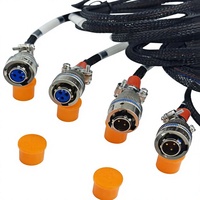 Connecteur circulaire MIL-DTL-5015 MS3106 MS3108 à verrouillage baïonnette en aluminium IP67 robuste 3-19 broches pour l'aérospatiale et l'aviation