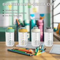 Gourde Sportive Portable en Tritan Sans BPA, Sûre pour les Aliments, Anti-Fuite, Compatible Lave-Vaisselle, à Boire Directement, Réutilisable, Idéale pour la Rentrée Scolaire des Filles et des Enfants