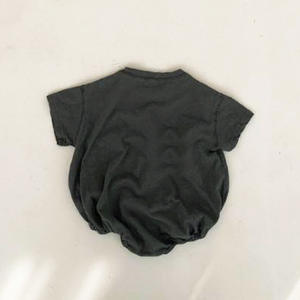 Monos de Algodón Suave con Estampado de Letras a la Moda, de Manga Corta, Casuales y Lisos para Niños Pequeños - Product Image 4