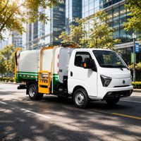 Camion à ordures électrique multifonctionnel à chargement latéral, véhicule de transport de déchets pour l'assainissement environnemental