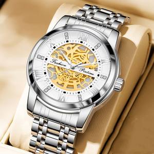 JYD <span class=keywords><strong>homme</strong></span> luxe mode acier bracelet <span class=keywords><strong>de</strong></span> montre hommes affaires montre lumineuse veilleuse pointeur <span class=keywords><strong>2013</strong></span> mâle montre à quartz - Product Image 1