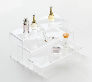 Exhibidor Acrílico Transparente, Estante Escalonado Transparente para Perfumes y Cosméticos - Product Image 4
