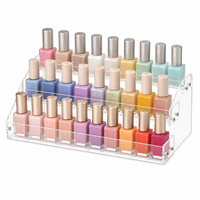 Présentoir de Comptoir Personnalisé en Acrylique pour Vernis à Ongles et Gels, Étagère de Présentation Cosmétique pour Expositions
