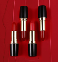 Rouge à lèvres mat à tête de balle de maquillage chimique, marque privée, faible MOQ, taille d'échantillon, avec des propriétés de protection solaire et hydratantes