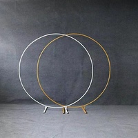 Nouveauté 2023 : Kit de support d'arche de ballons de luxe en métal doré, kit d'arche de ballons circulaire, fournisseur de décorations de fête écologiques à faible MOQ