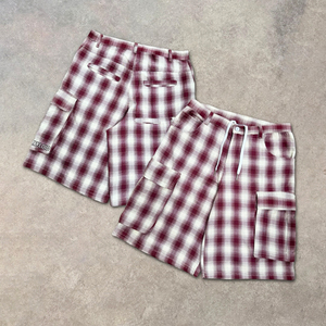 <b>Shorts</b> Custom Casual Streetwear Digital Print Logo Plaid High Quality Baggy <b>Men</b> <b>Check</b> <b>Shorts</b> <b>For</b> <b>Men</b> Loose Plaid <b>Short</b> Pants - Product Image 1