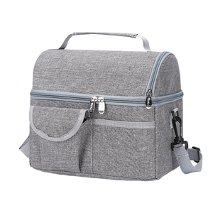 Sacs à déjeuner isothermes en toile Oxford avec motif de lettres en aluminium, pour pique-nique en plein air, bandoulière, camping, voyage - Product Image 1
