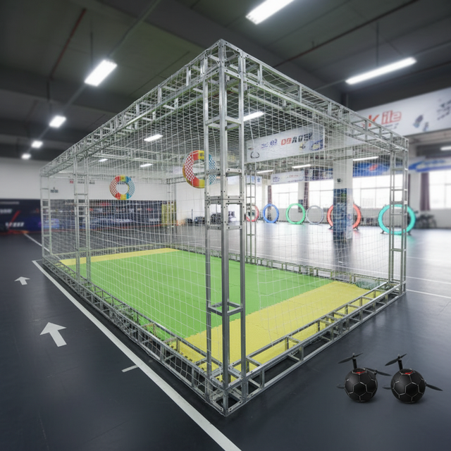 High Quality Soccer Football Drone Net Cage with Nylon and Aluminum Alloy/Metal Frame